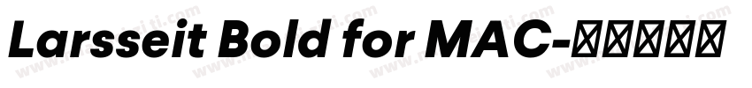 Larsseit Bold for MAC字体转换
